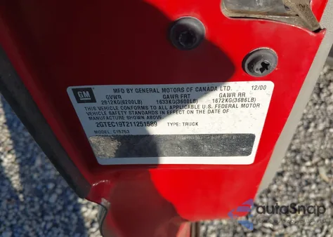 2001 GMC Sierra 1500 Sle from USA, damaged, VIN 2GTEC19T211251589